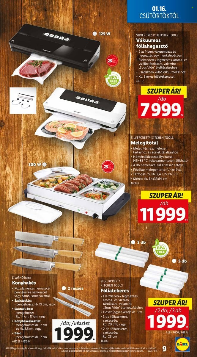 Lidl akciós újságok - 2025.01.16 - 2025.01.22. Oldal 9
