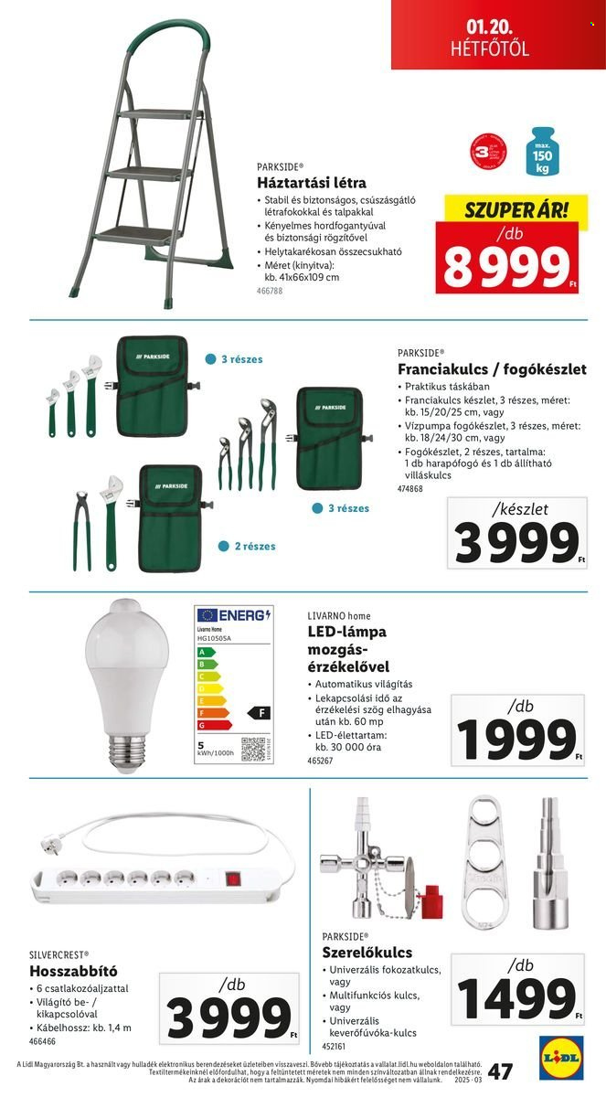 Lidl akciós újságok - 2025.01.16 - 2025.01.22. Oldal 47