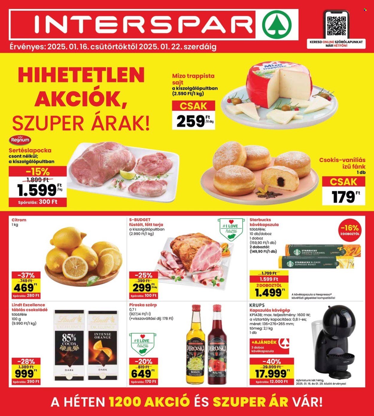 INTERSPAR akciós újságok - 2025.01.16 - 2025.01.22. Oldal 1