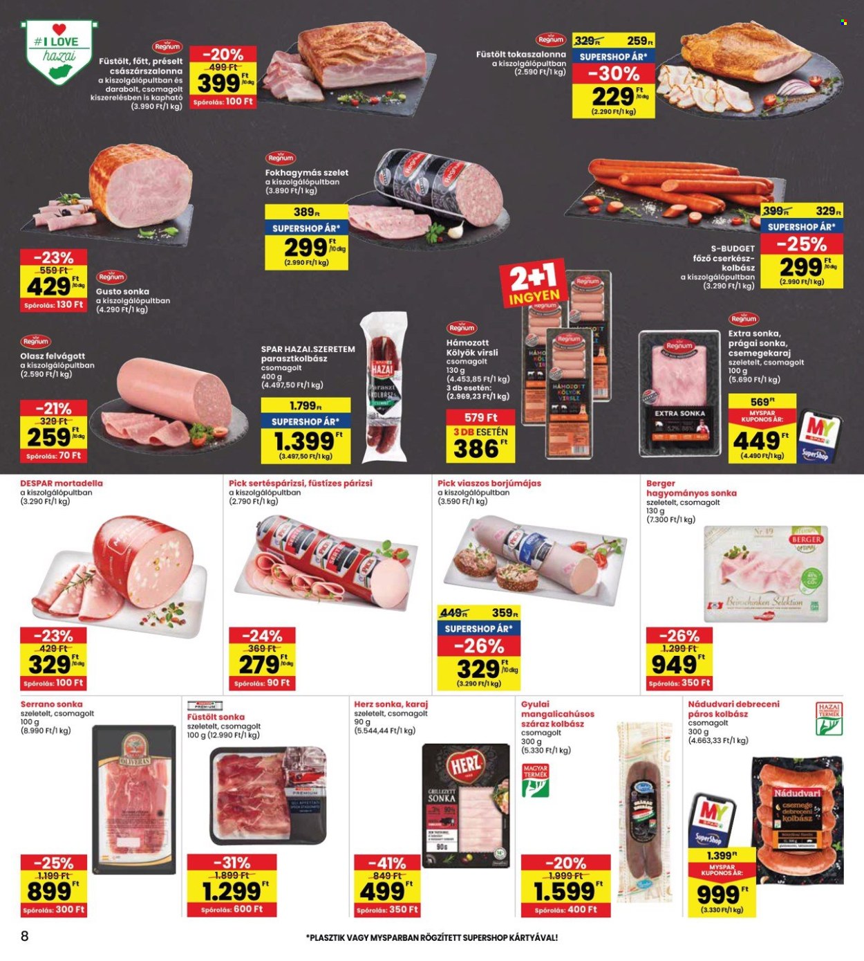 INTERSPAR akciós újságok - 2025.01.16 - 2025.01.22. Oldal 8