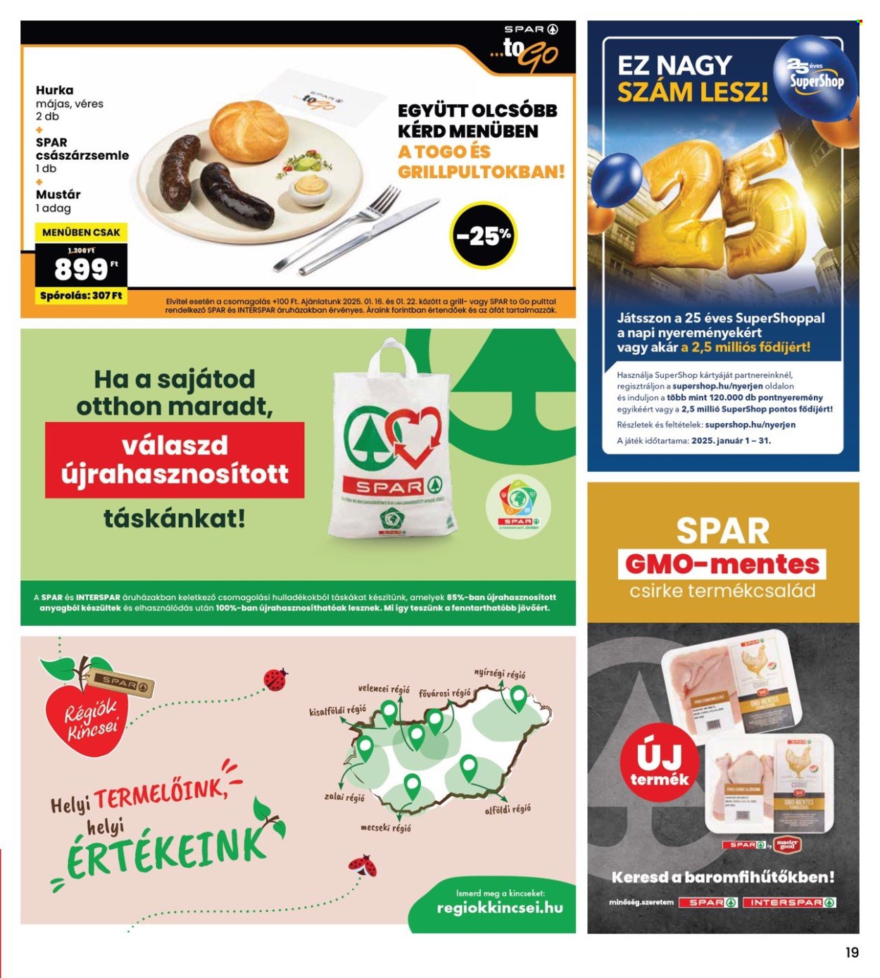 INTERSPAR akciós újságok - 2025.01.16 - 2025.01.22. Oldal 19