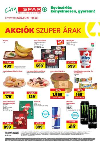 Újság City SPAR - 2025.01.16 - 2025.01.22.