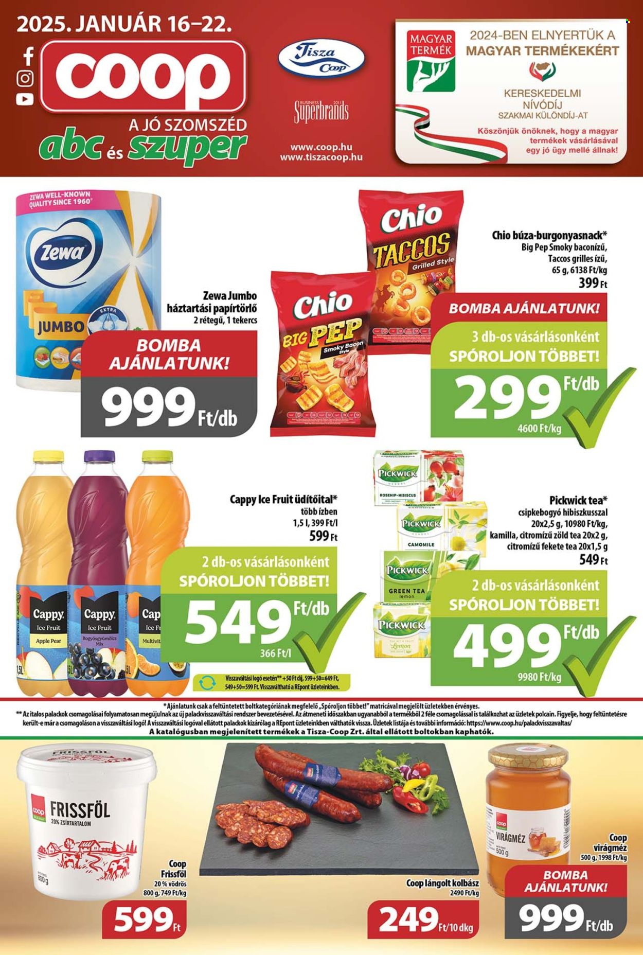 Coop akciós újságok - 2025.01.16 - 2025.01.22. Oldal 1