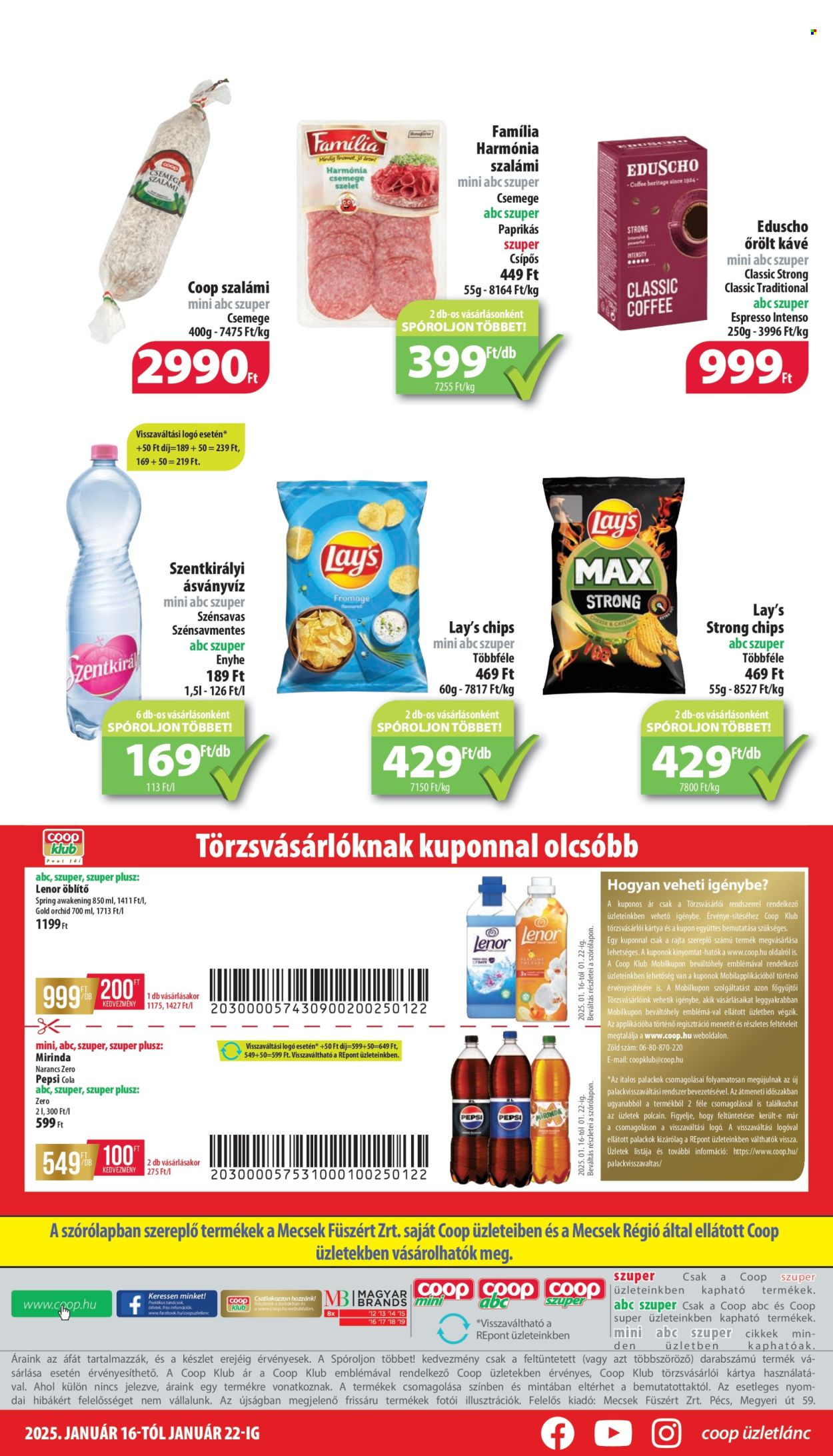 Coop akciós újságok - 2025.01.16 - 2025.01.22. Oldal 8