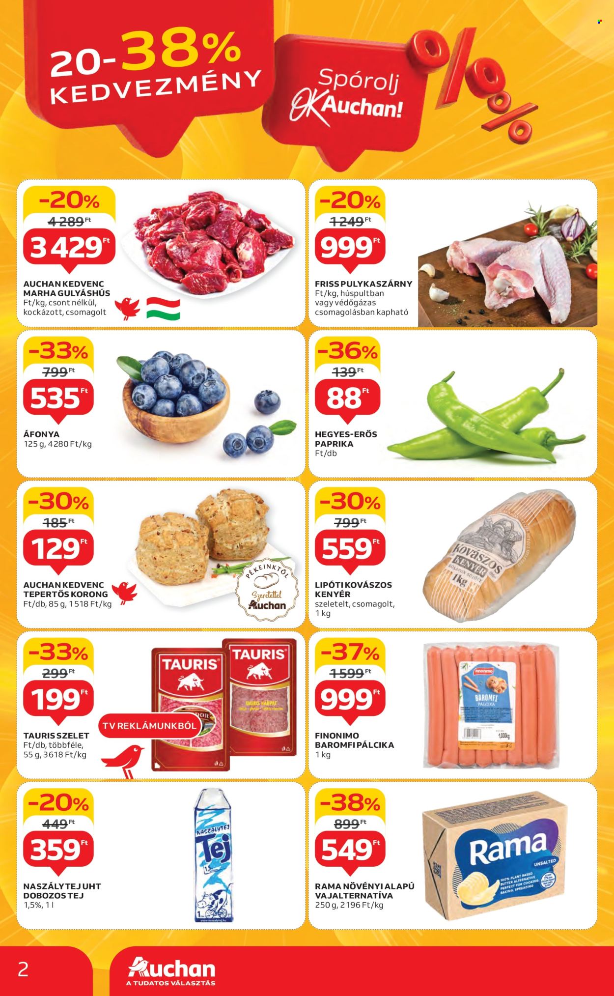 Auchan akciós újságok - 2025.01.16 - 2025.01.22. Oldal 2