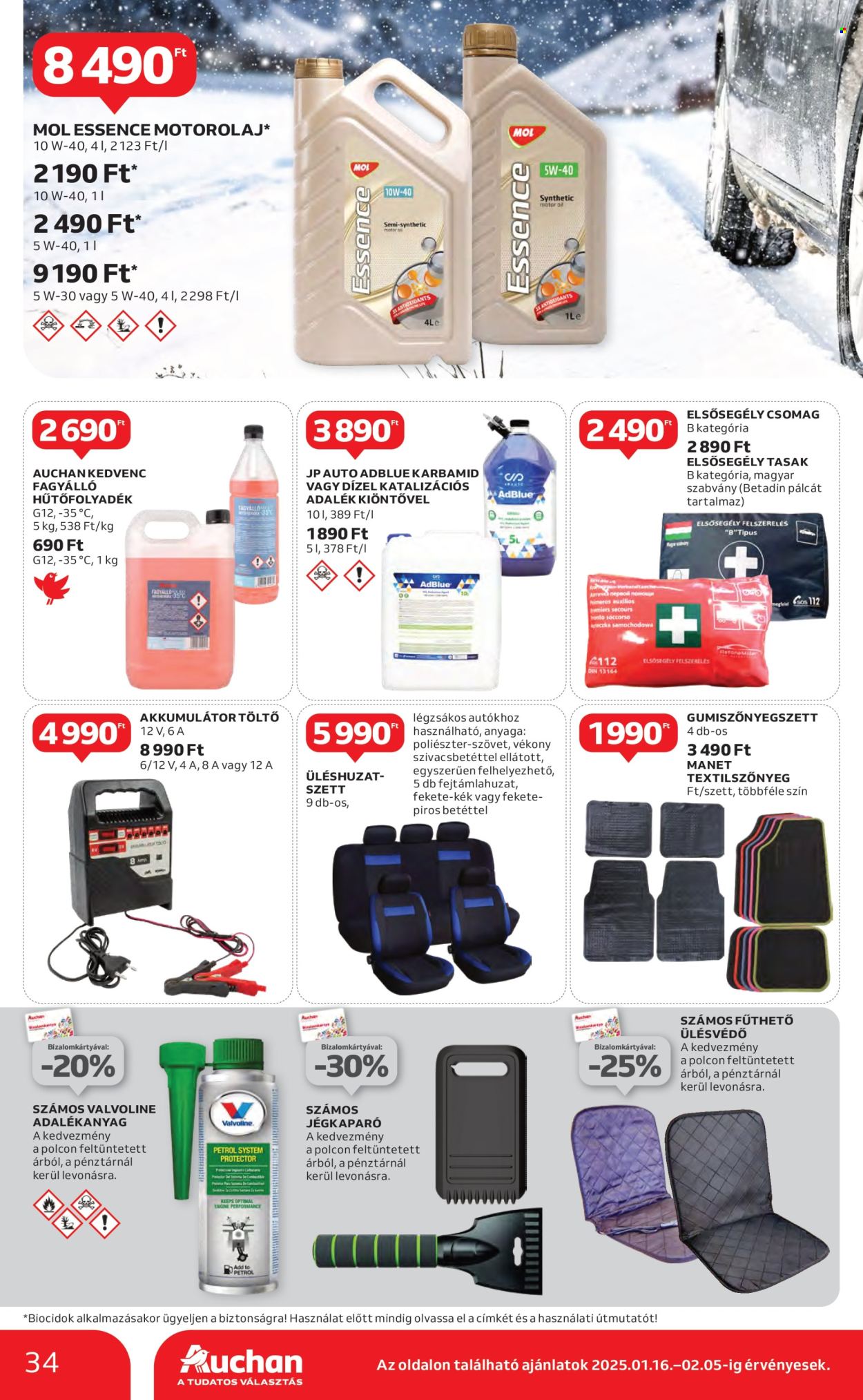 Auchan akciós újságok - 2025.01.16 - 2025.01.22. Oldal 34