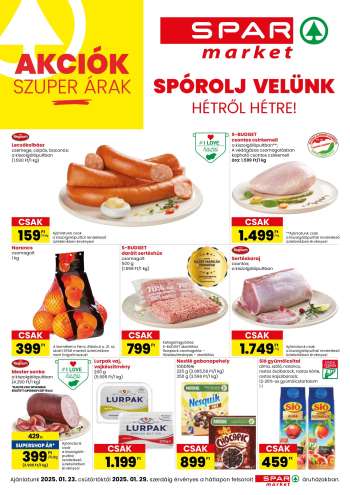 Újság SPAR market - 2025.01.23 - 2025.01.29.