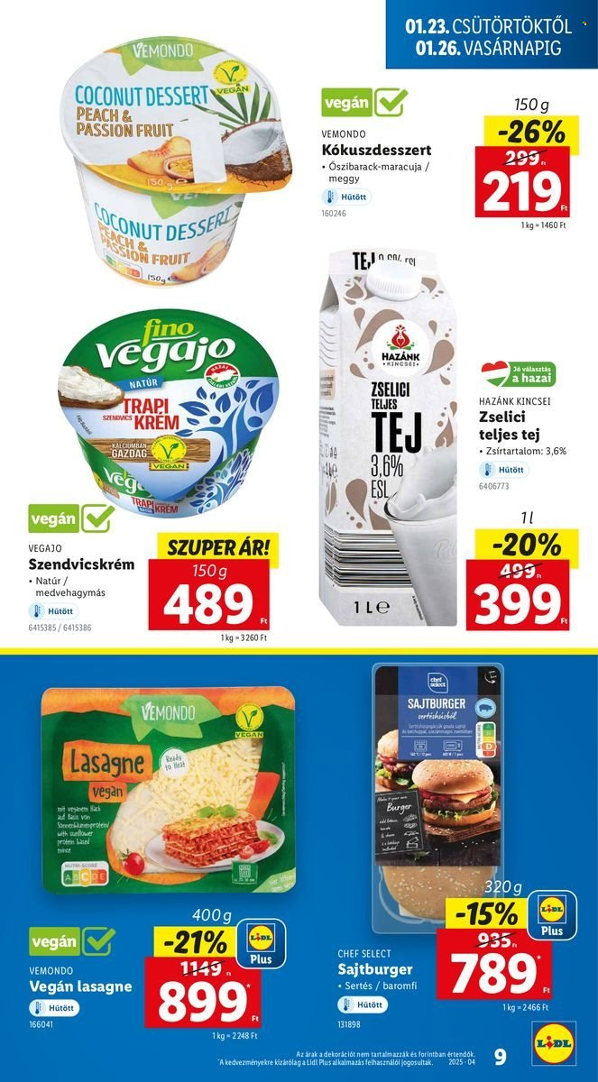 Lidl akciós újságok - 2025.01.23 - 2025.01.29. Oldal 9