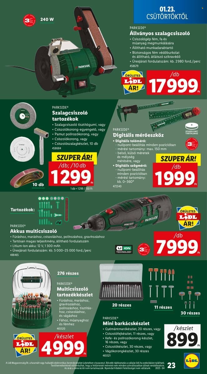 Lidl akciós újságok - 2025.01.23 - 2025.01.29. Oldal 23