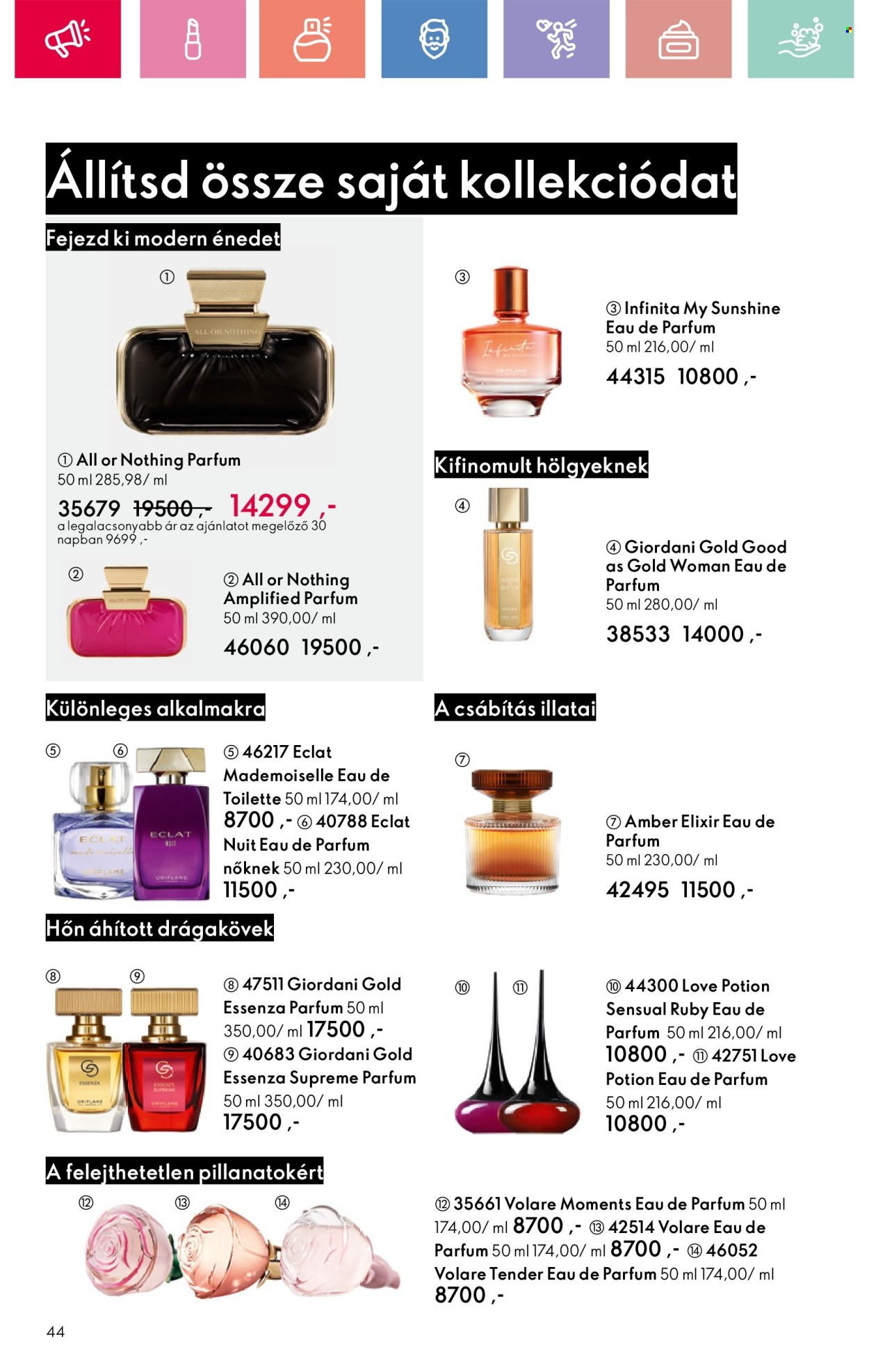 Oriflame akciós újságok - 2025.01.19 - 2025.02.08. Oldal 44
