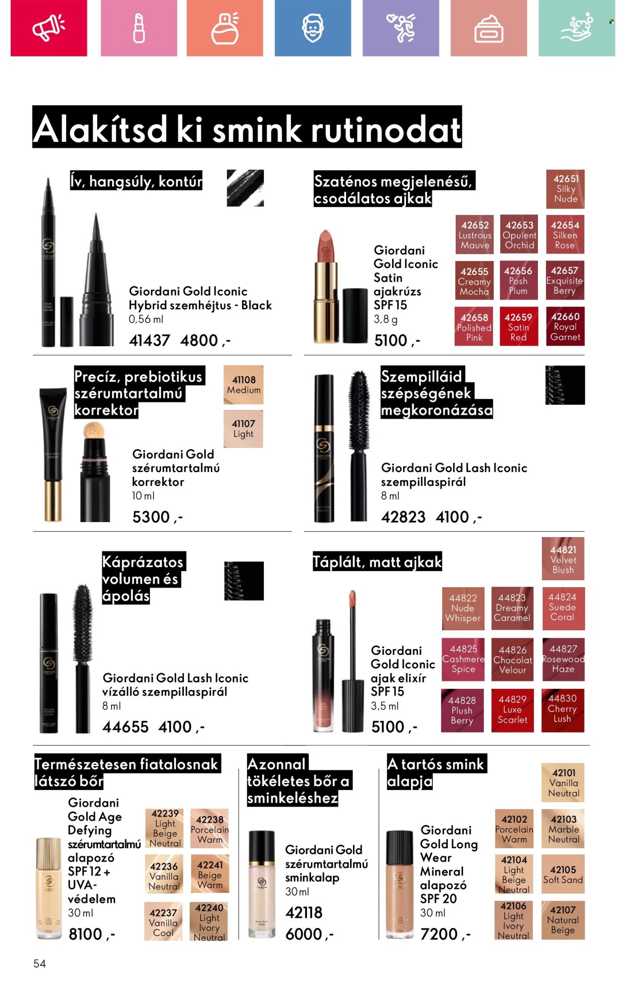 Oriflame akciós újságok - 2025.01.19 - 2025.02.08. Oldal 54
