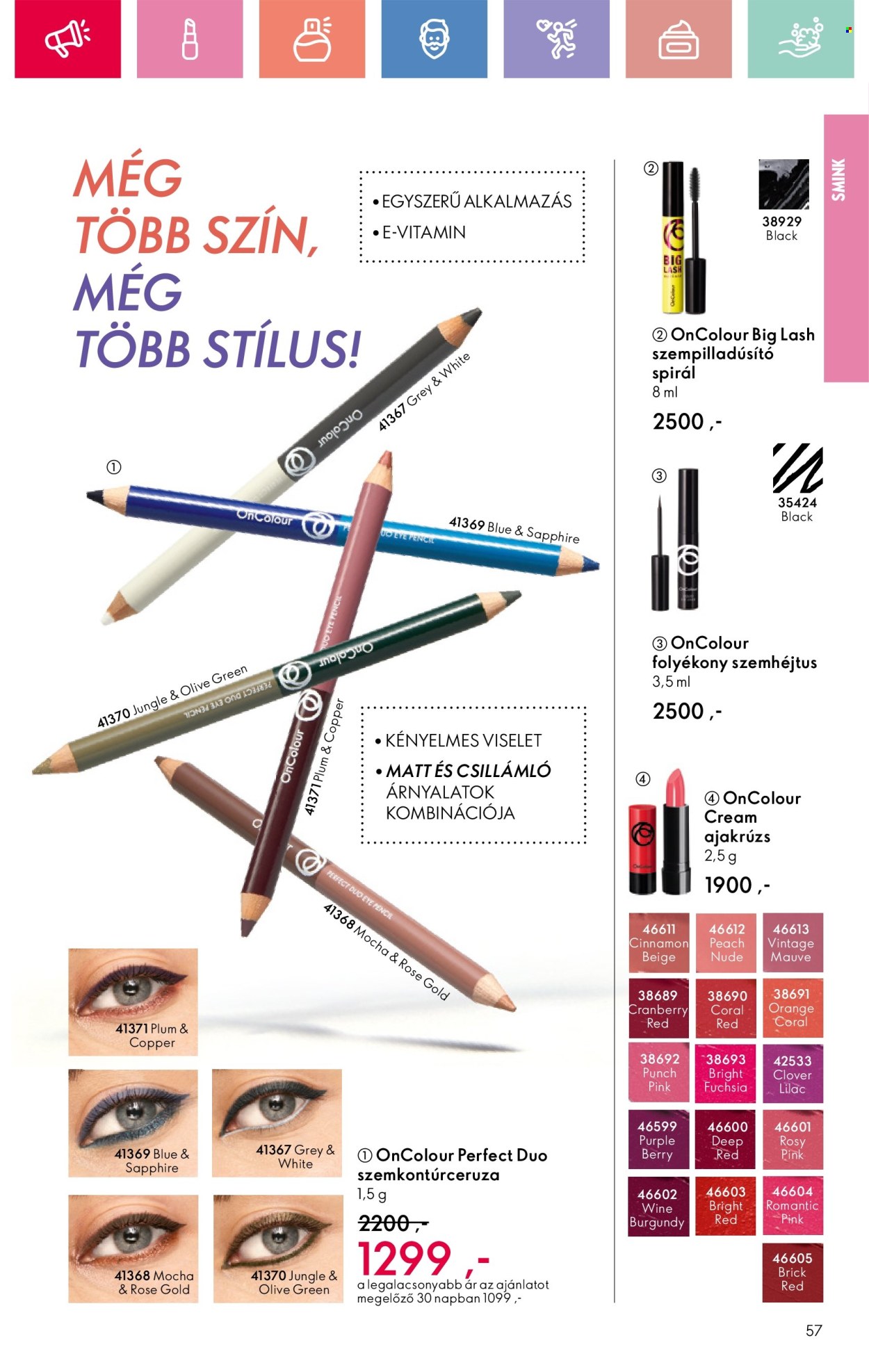 Oriflame akciós újságok - 2025.01.19 - 2025.02.08. Oldal 57