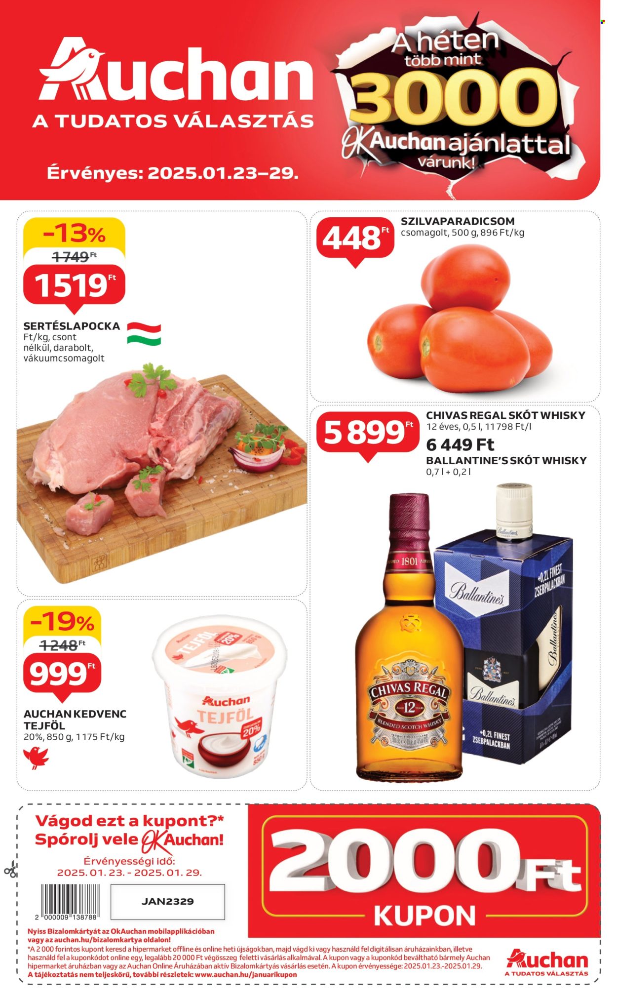 Auchan akciós újságok - 2025.01.23 - 2025.01.29. Oldal 1