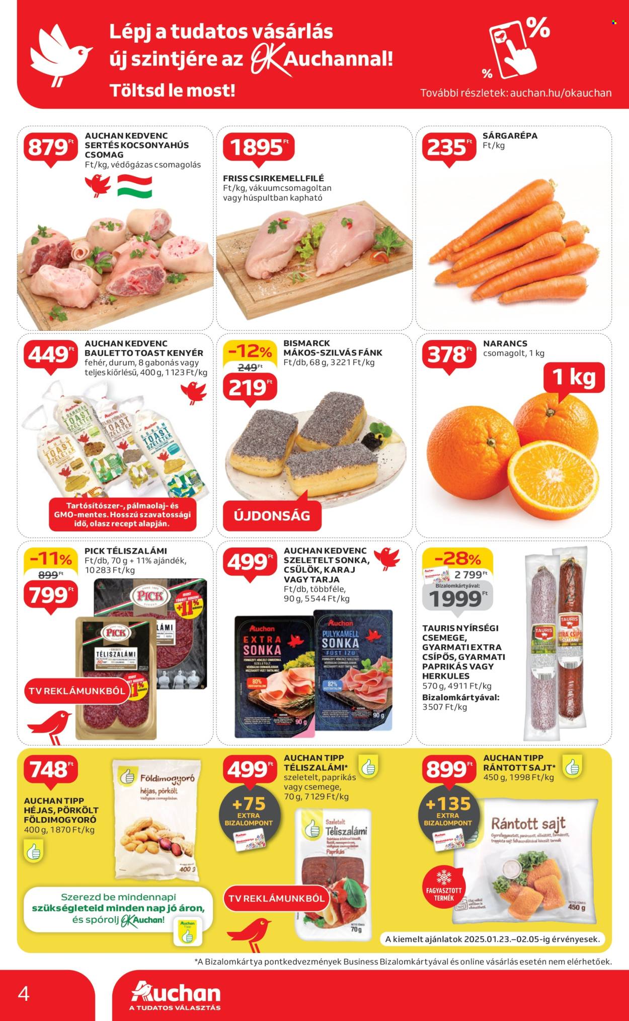 Auchan akciós újságok - 2025.01.23 - 2025.01.29. Oldal 4