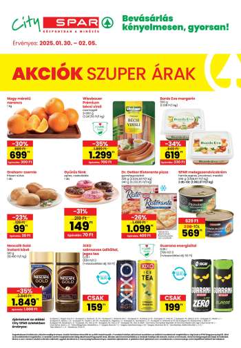 Újság City SPAR - 2025.01.30 - 2025.02.05.