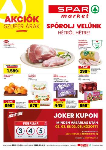 Újság SPAR market - 2025.01.30 - 2025.02.05.