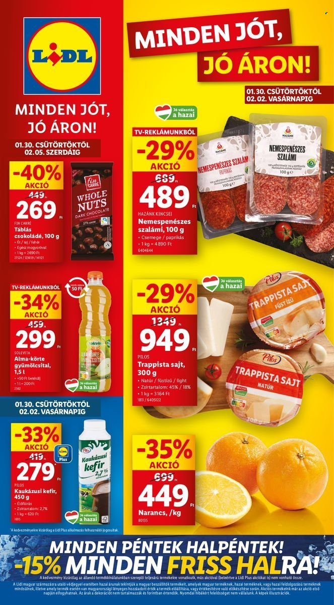 Lidl akciós újságok - 2025.01.30 - 2025.02.05. Oldal 1