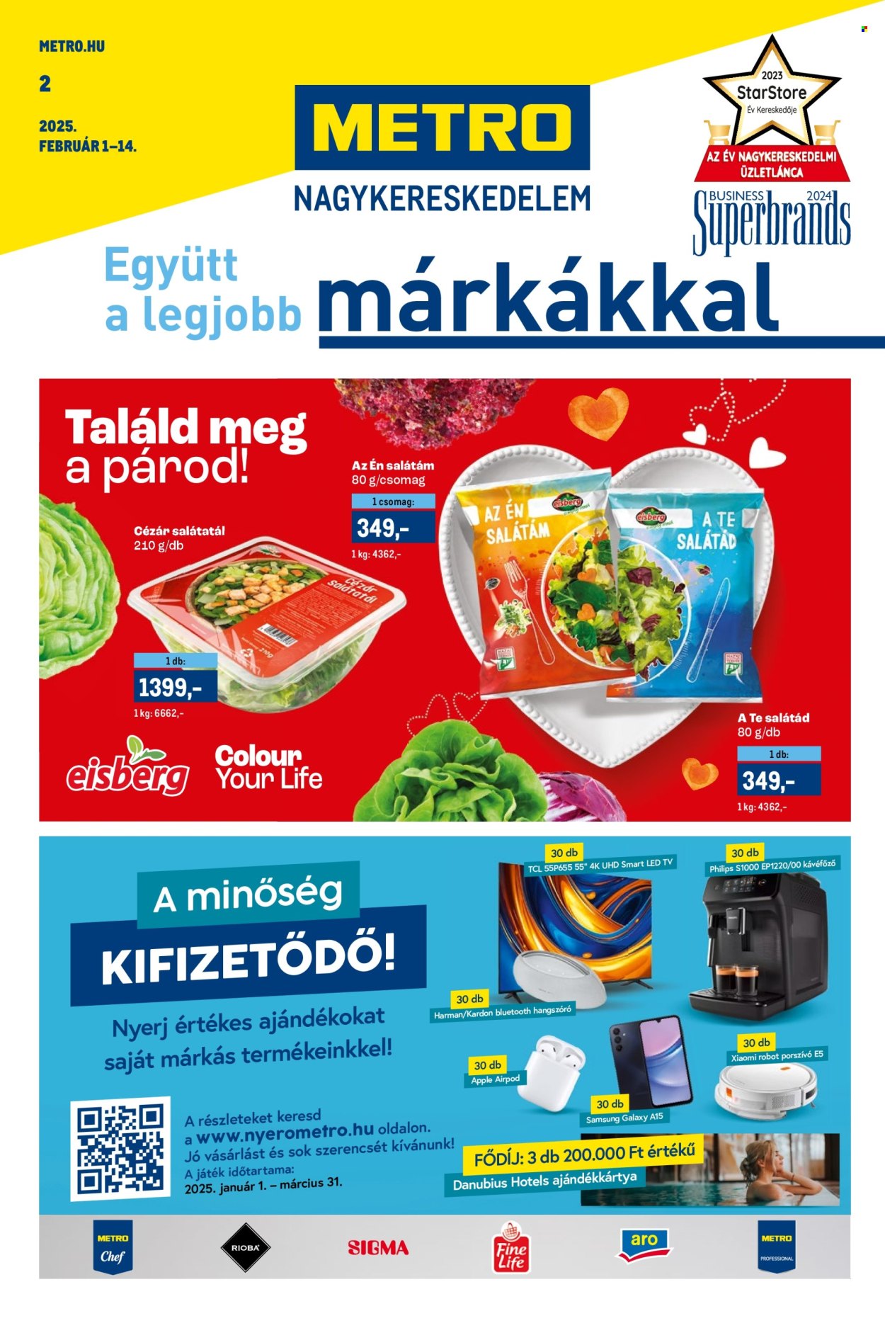 Metro akciós újságok - 2025.02.01 - 2025.02.14. Oldal 1
