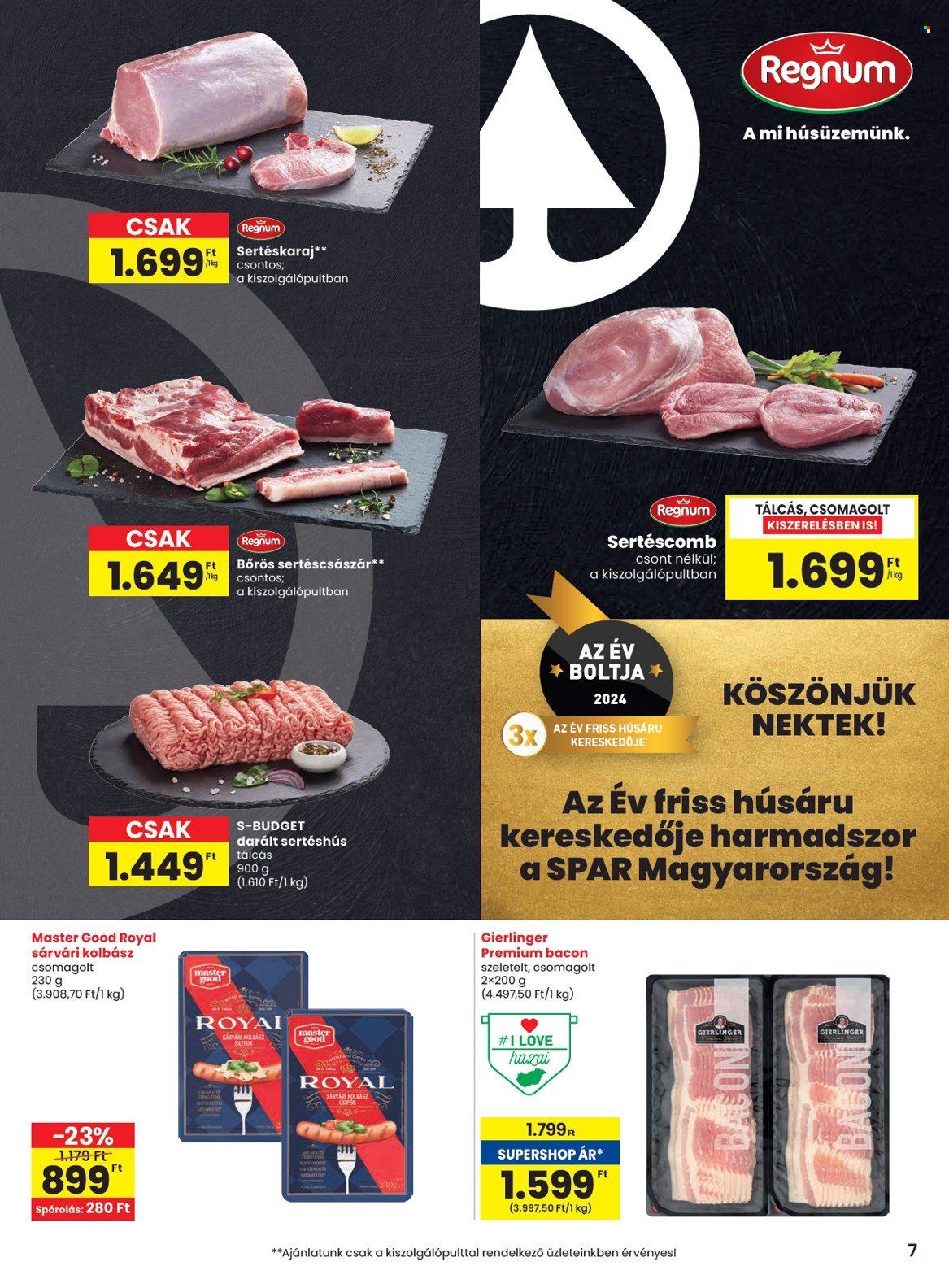 SPAR akciós újságok - 2025.02.06 - 2025.02.12. Oldal 7