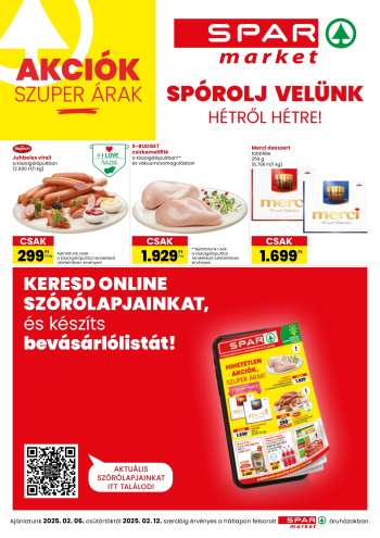 Újság SPAR market - 2025.02.06 - 2025.02.12.