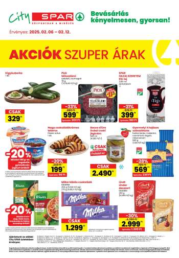 Újság City SPAR - 2025.02.06 - 2025.02.12.