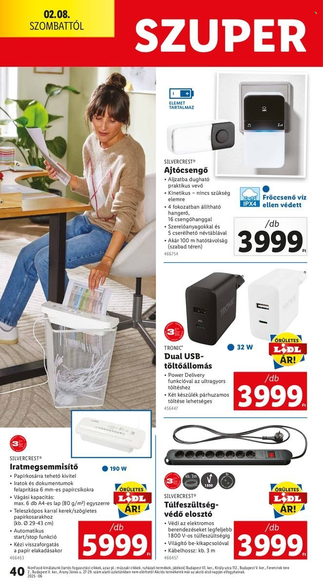 Lidl akciós újságok - 2025.02.06 - 2025.02.12. Oldal 40
