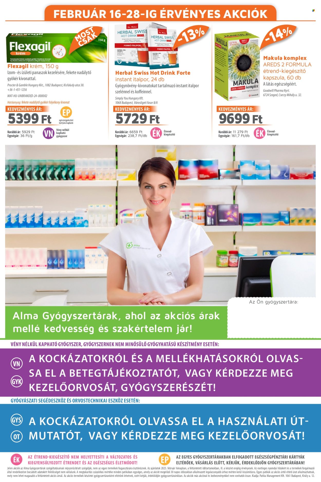 Alma Gyógyszertárak akciós újságok - 2025.02.01 - 2025.02.28. Oldal 20