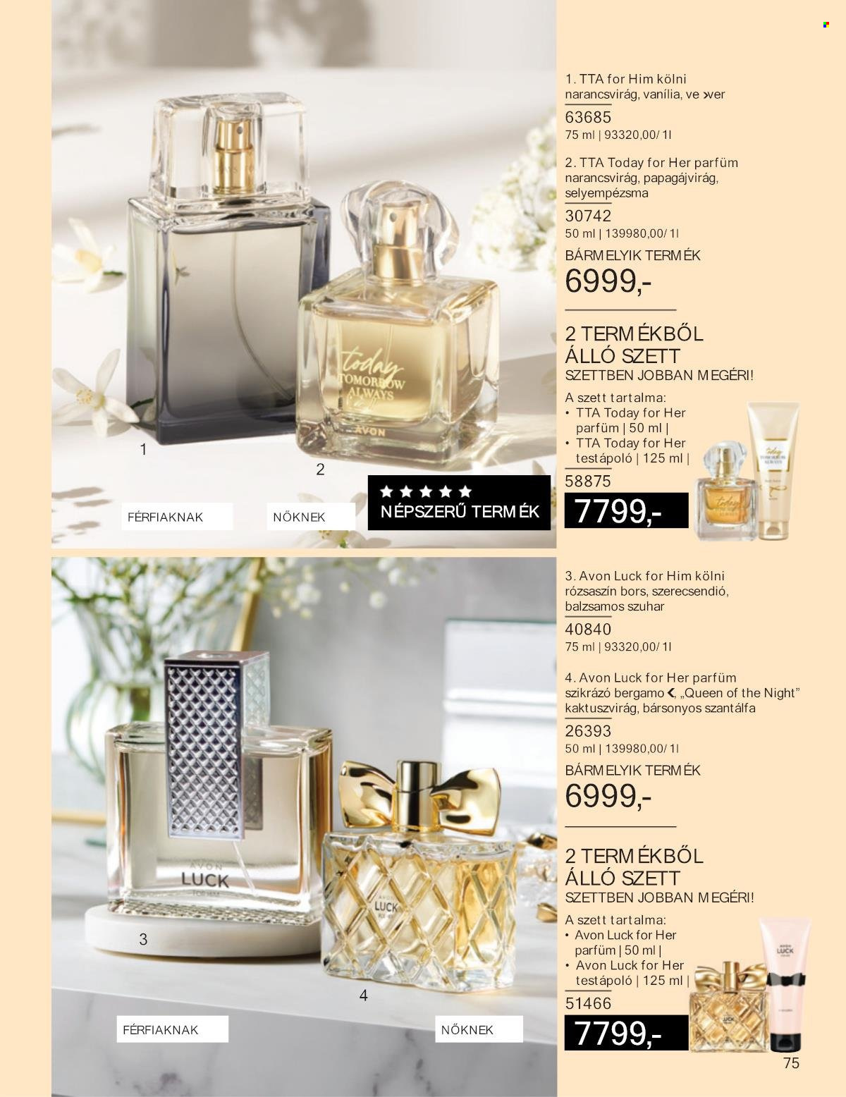 Avon akciós újságok - 2025.02.01 - 2025.02.28. Oldal 75