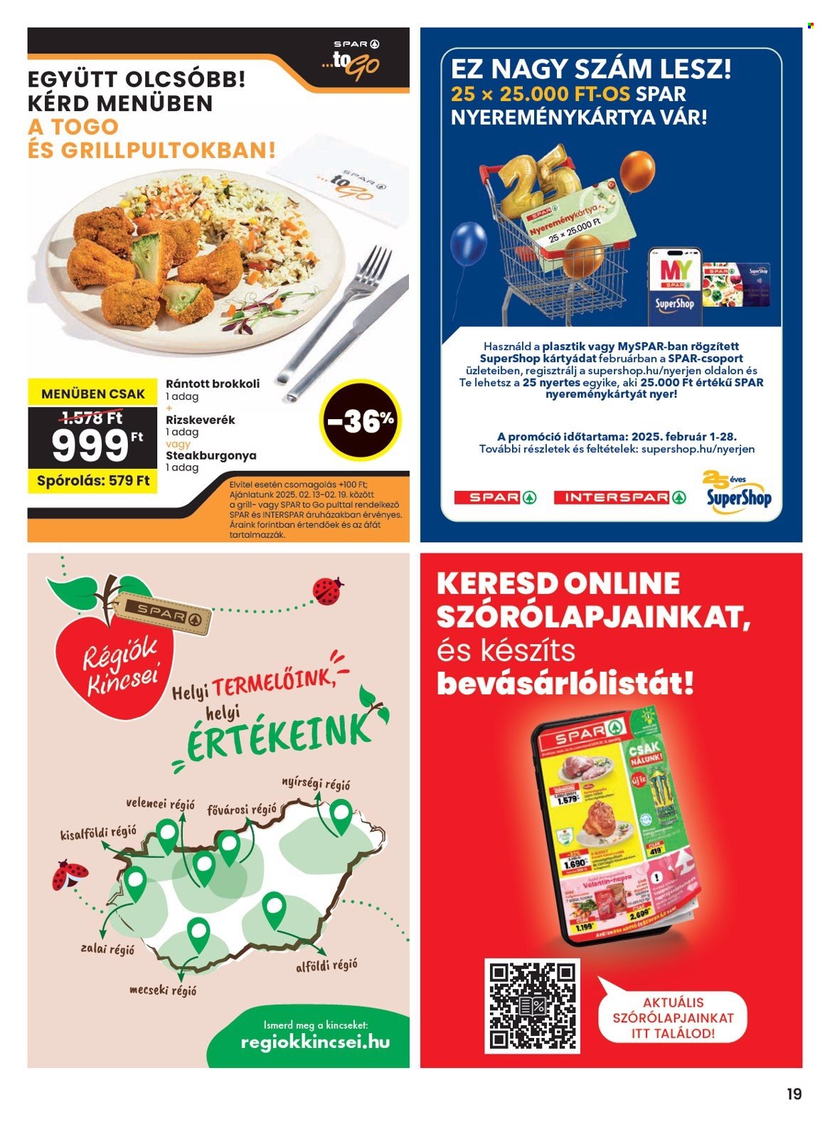 SPAR akciós újságok - 2025.02.13 - 2025.02.19. Oldal 19