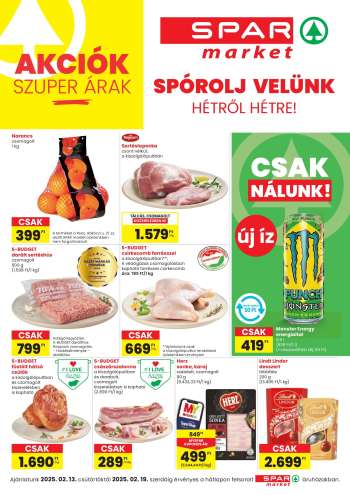 Újság SPAR market - 2025.02.13 - 2025.02.19.