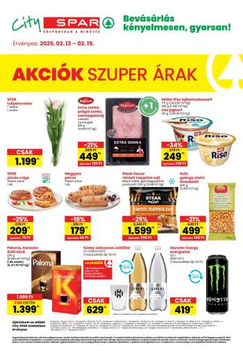 Újság City SPAR - 2025.02.13 - 2025.02.19.