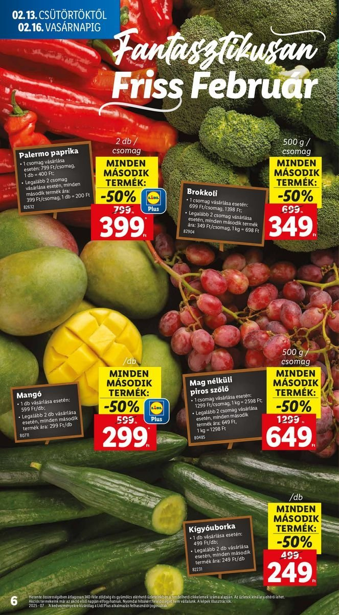Lidl akciós újságok - 2025.02.13 - 2025.02.19. Oldal 6
