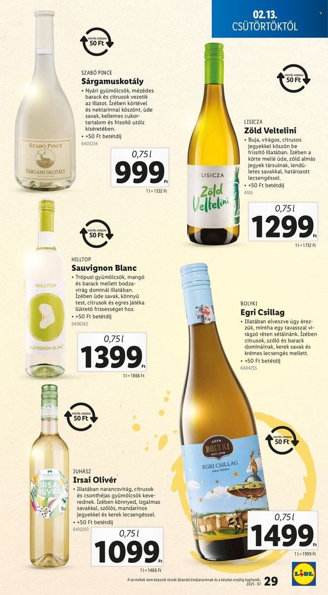 Lidl akciós újságok - 2025.02.13 - 2025.02.19. Oldal 29