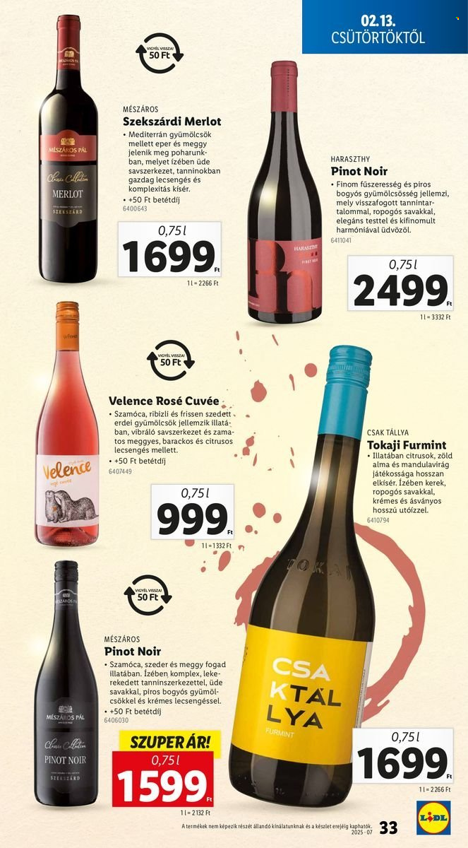 Lidl akciós újságok - 2025.02.13 - 2025.02.19. Oldal 33