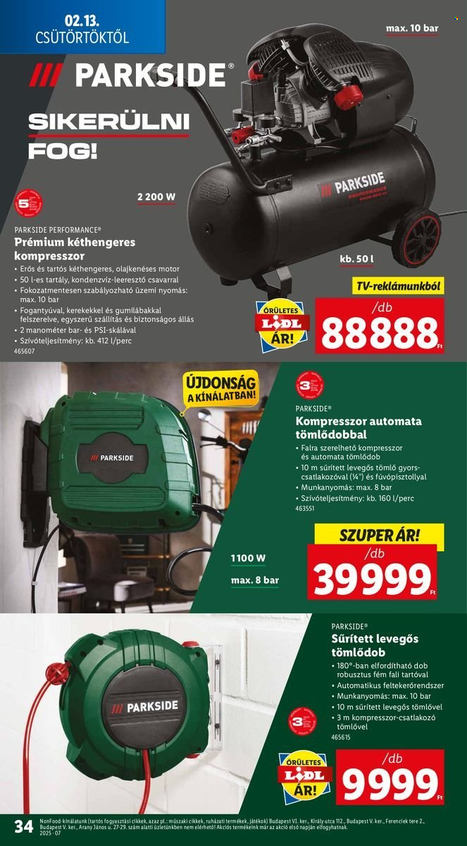 Lidl akciós újságok - 2025.02.13 - 2025.02.19. Oldal 34