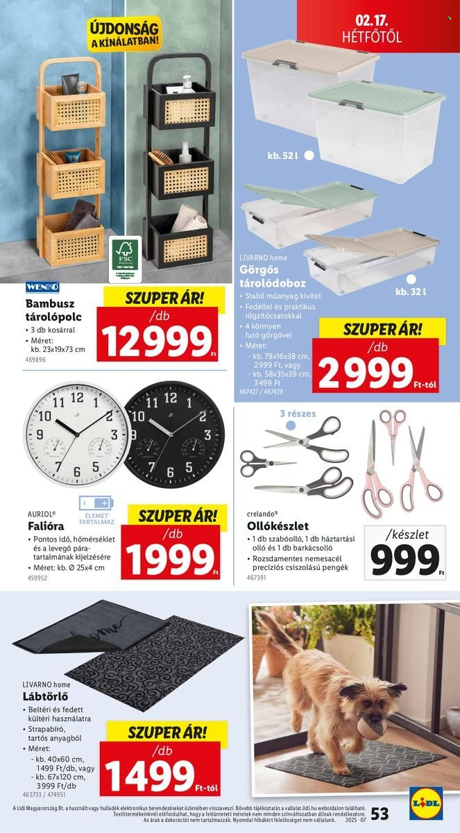 Lidl akciós újságok - 2025.02.13 - 2025.02.19. Oldal 53