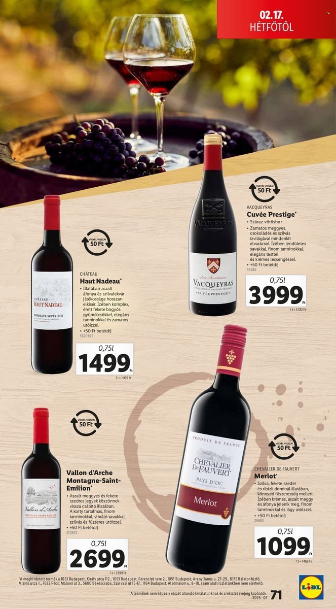 Lidl akciós újságok - 2025.02.13 - 2025.02.19. Oldal 71