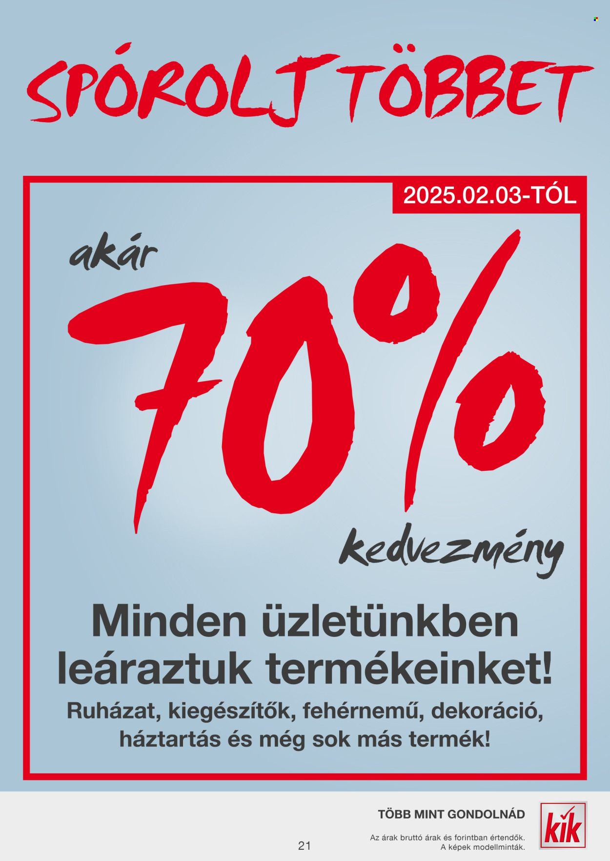 Kik akciós újságok. Oldal 21