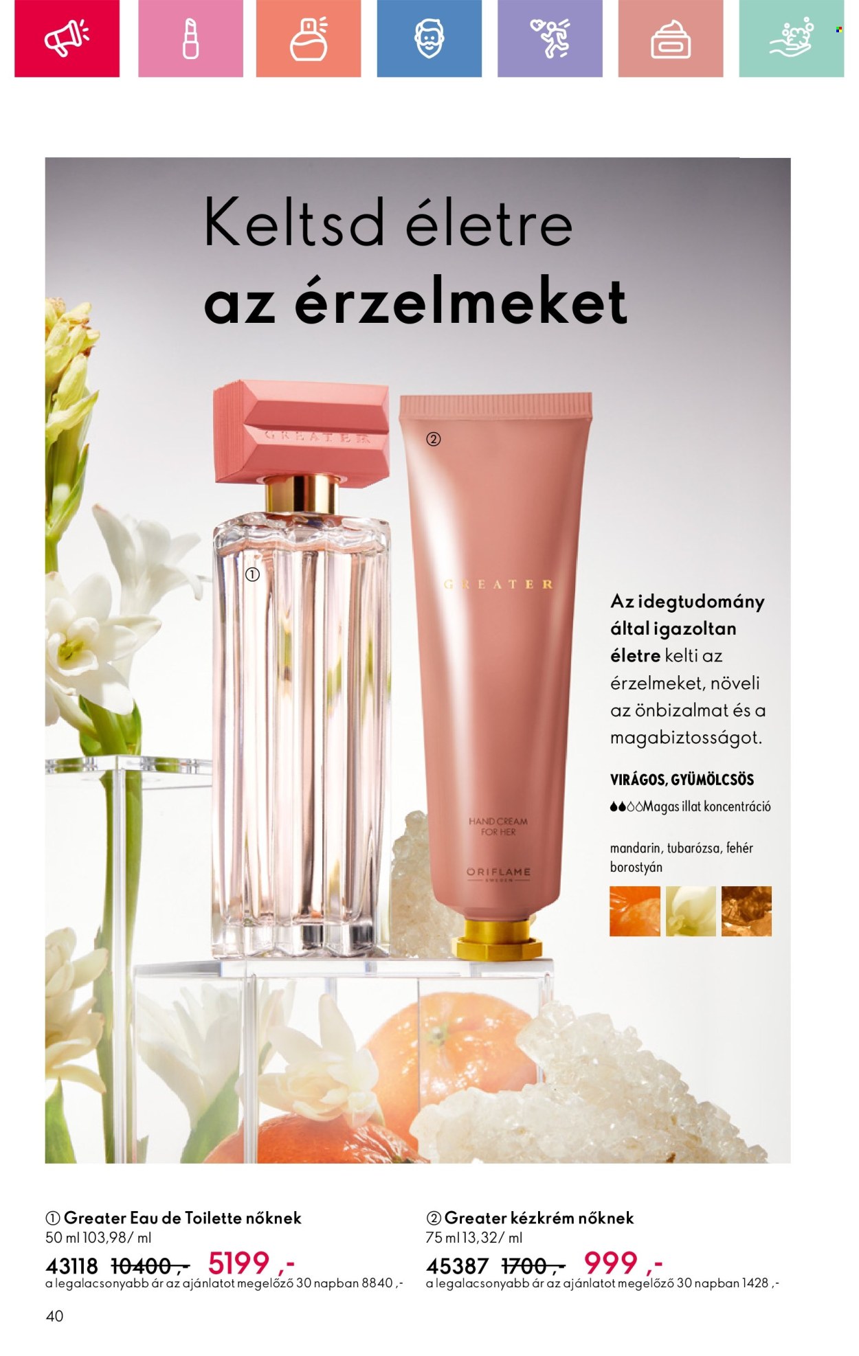 Oriflame akciós újságok - 2025.02.09 - 2025.03.01. Oldal 40