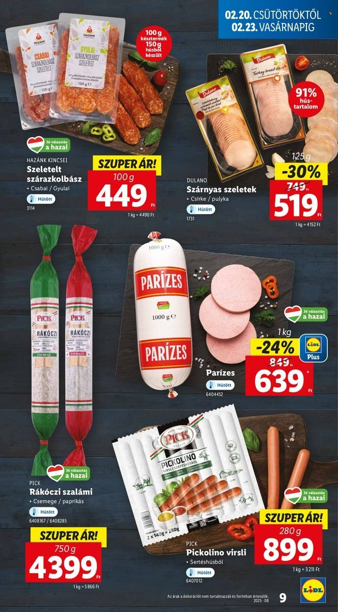 Lidl akciós újságok - 2025.02.20 - 2025.02.26. Oldal 9