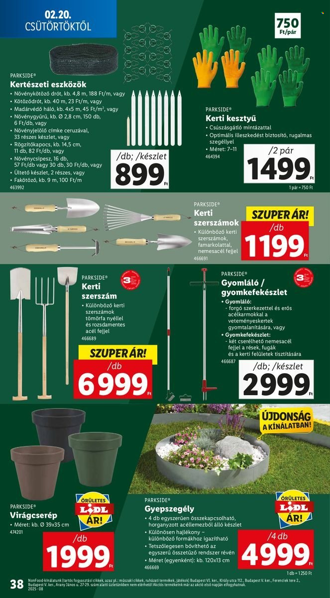 Lidl akciós újságok - 2025.02.20 - 2025.02.26. Oldal 38
