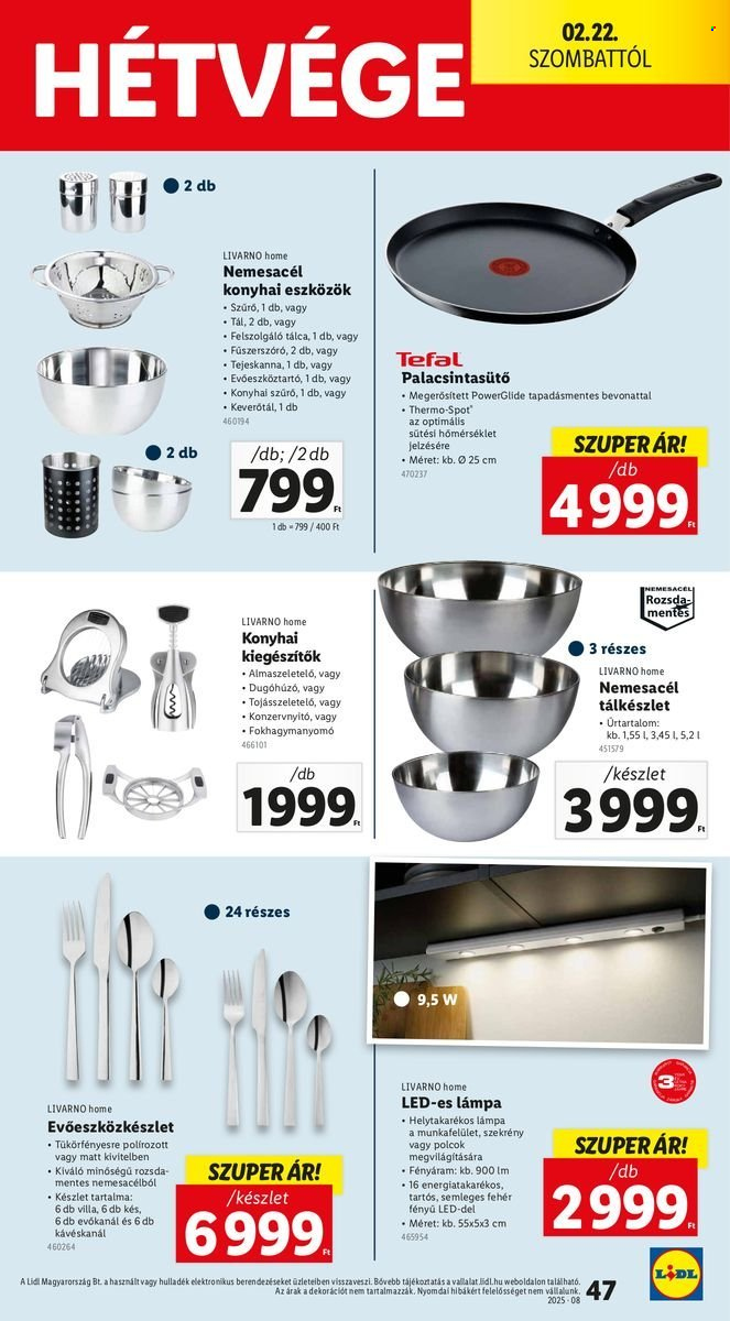 Lidl akciós újságok - 2025.02.20 - 2025.02.26. Oldal 47