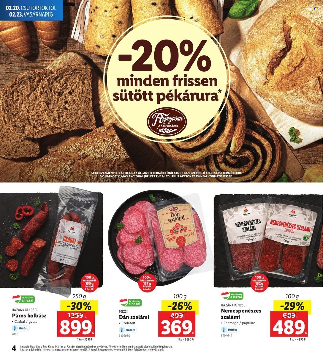 Lidl akciós újságok - 2025.02.20 - 2025.02.23. Oldal 4
