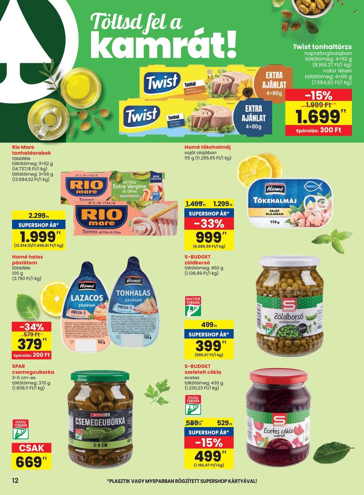 SPAR akciós újságok - 2025.02.20 - 2025.02.26. Oldal 12