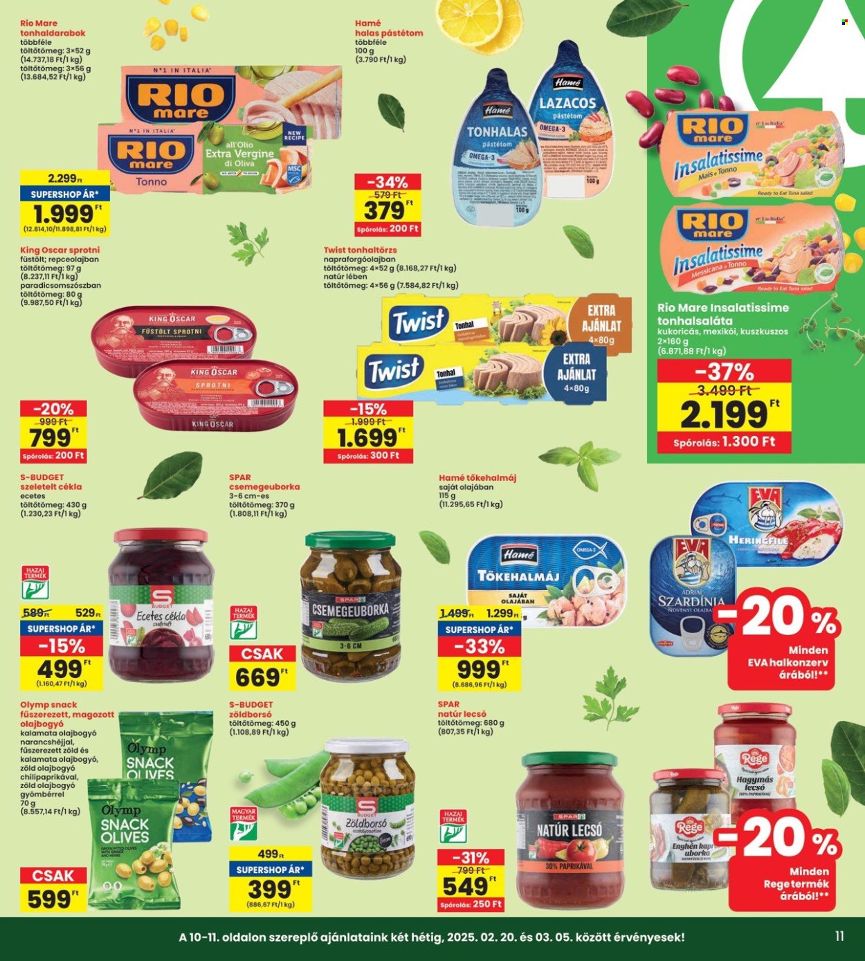 INTERSPAR akciós újságok - 2025.02.20 - 2025.02.26. Oldal 11