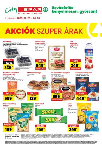 Újság City SPAR - 2025.02.20 - 2025.02.26.