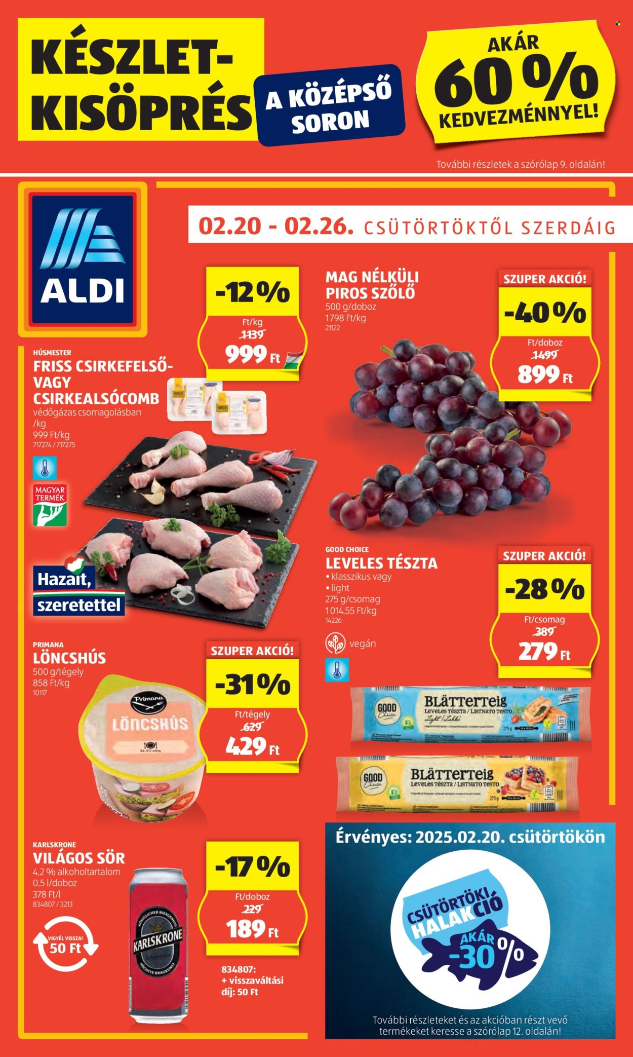 Aldi akciós újságok - 2025.02.20 - 2025.02.26. Oldal 1