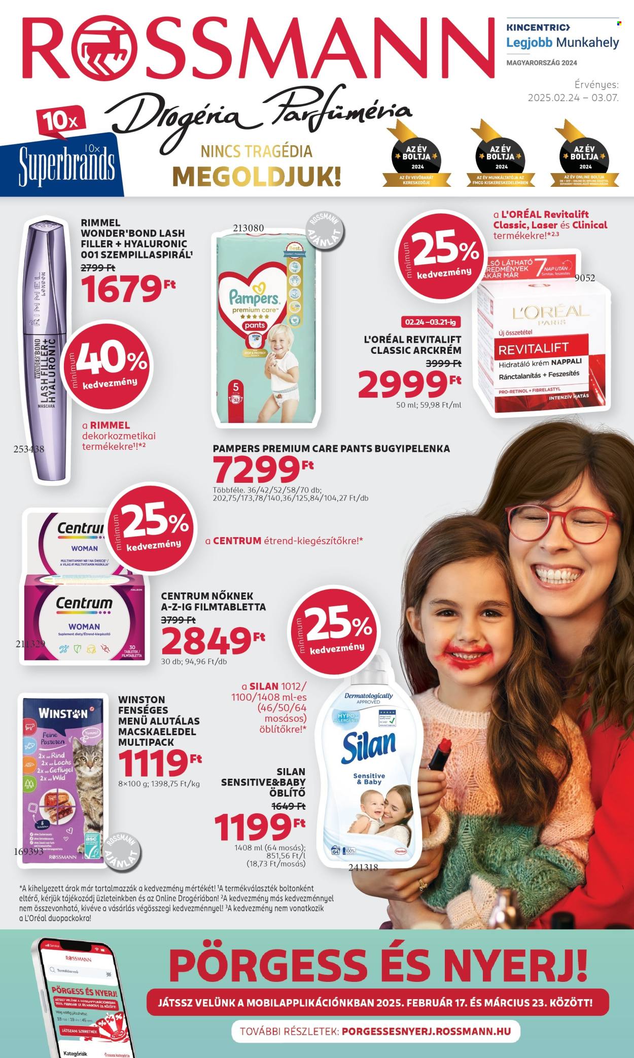 Rossmann akciós újságok - 2025.02.24 - 2025.03.07. Oldal 1