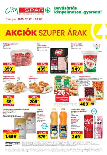 Újság City SPAR - 2025.02.27 - 2025.03.05.