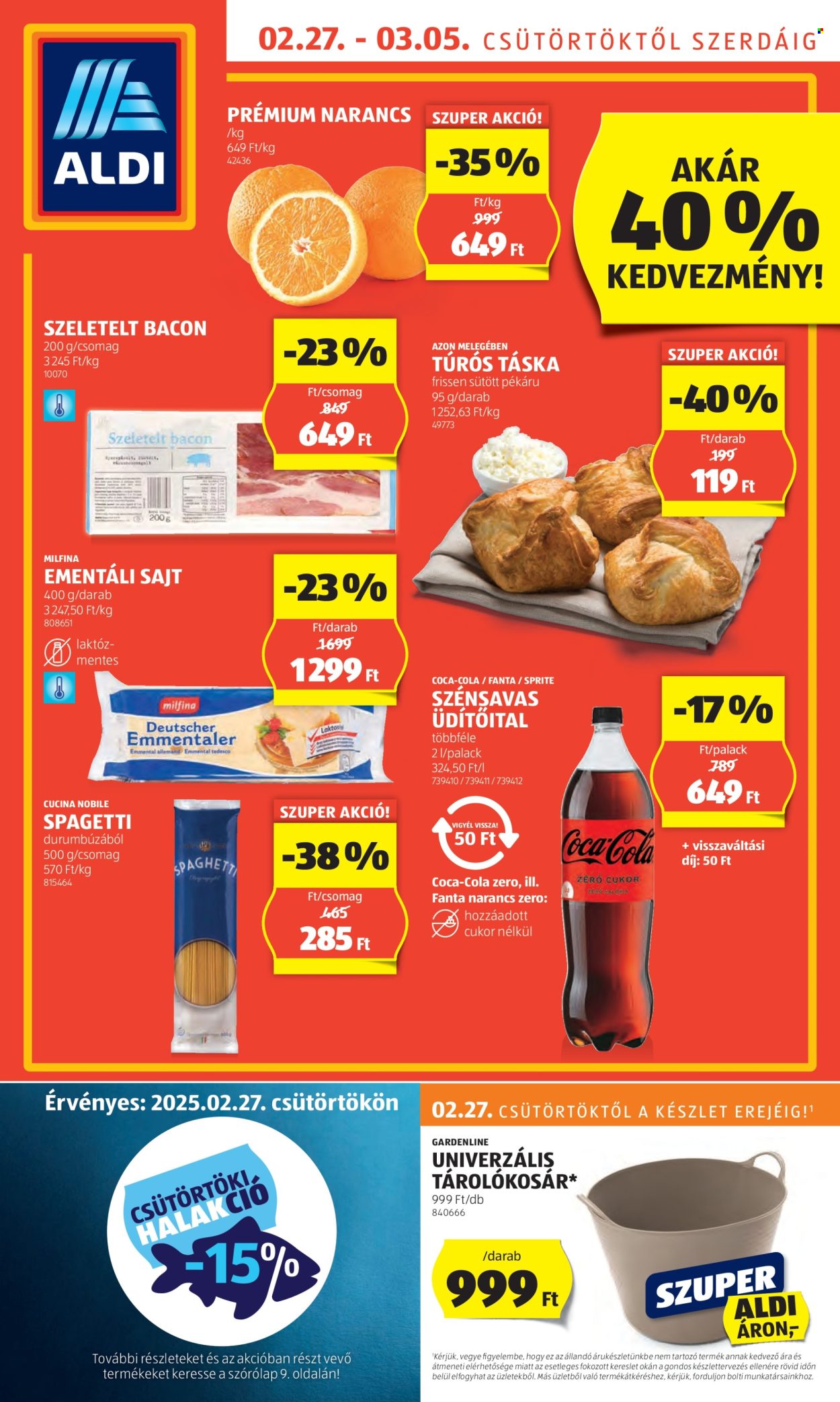 Aldi akciós újságok - 2025.02.27 - 2025.03.05. Oldal 1